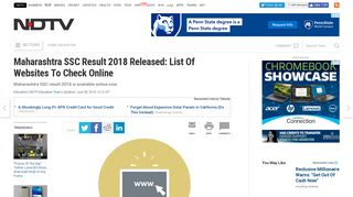 
                            4. Maharashtra SSC Result 2018 Released: List Of Websites To Check ...