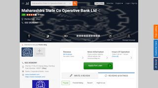 
                            11. Maharashtra State Co Operative Bank Ltd, Chembur East ... ...