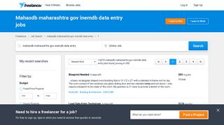 
                            11. Mahasdb maharashtra gov inemdb data entry Jobs, Employment ...