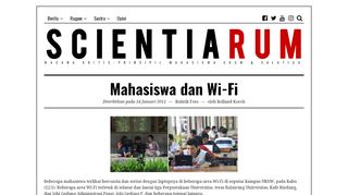 
                            6. Mahasiswa dan Wi-Fi - Scientiarum UKSW