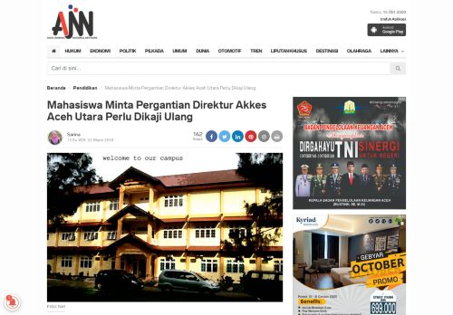 
                            8. Mahasiswa Minta Pergantian Direktur Akkes Aceh Utara Perlu Dikaji ...