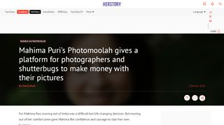 
                            13. Mahima Puri’s Photomoolah gives a platform for… - YourStory