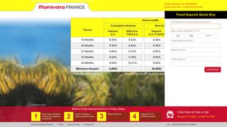 
                            3. Mahindra Finance Fixed Deposit