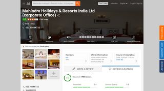 
                            11. Mahindra Holidays & Resorts India Ltd (corporate Office), Worli ...