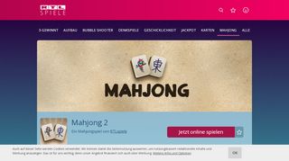 
                            9. Mahjong 2 kostenlos spielen bei RTLspiele.de