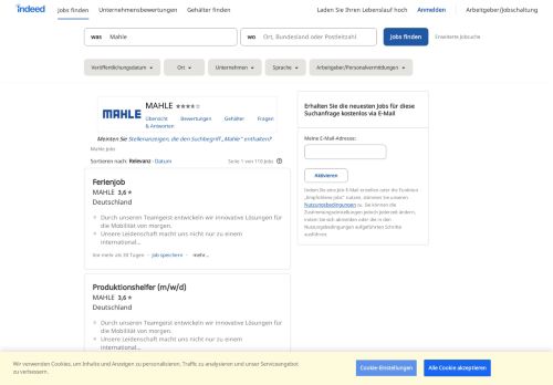 
                            7. Mahle Jobs - Februar 2019 | Indeed.com