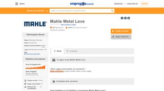 
                            5. Mahle Metal Leve - O que fazemos e Trabalhe conosco | Empregos ...