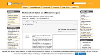 
                            12. Mail-Abruf mit GcMail bei GMX nicht möglich › Von Siloah › Mailhilfe.de