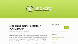 
                            10. Mail an Domains: jetzt über POP3/IMAP – lima-city Blog ...