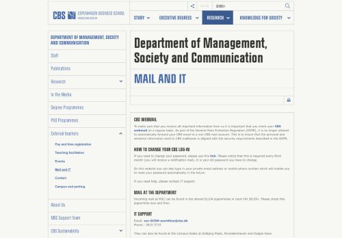 
                            1. Mail and IT | CBS - Copenhagen Business School