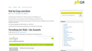 
                            4. Mail bei Exigo einrichten | IT-Tutorials