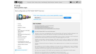 
                            10. Mail configuratie en POP IMAP SMTP Servers - Amen.nl FAQ
