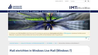 
                            7. Mail einrichten in Windows Live Mail (Windows 7) – IMT:HilfeWiki