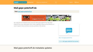 
                            5. Mail Gepe Peterhoff (Mail.gepe-peterhoff.de) - Kerio Connect WebMail