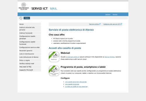 
                            6. mail: Home - Polimi