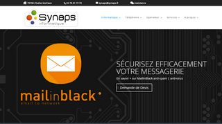 
                            4. Mail In black - Synaps Informatique - Solutions Informatiques ...