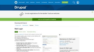 
                            7. Mail Login | Drupal.org