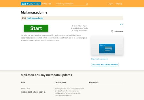 
                            10. Mail Msu (Mail.msu.edu.my) - Zimbra Web Client Sign In - ...