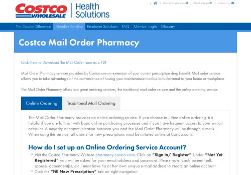 
                            5. Mail Order - Welcome to the Costco Health Solutions website - a ...