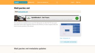 
                            3. Mail PACTEC (Mail.pactec.net) - PACTEC Webmail (Web Mail) - Login