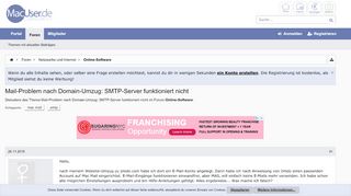 
                            13. Mail-Problem nach Domain-Umzug: SMTP-Server funktioniert nicht ...