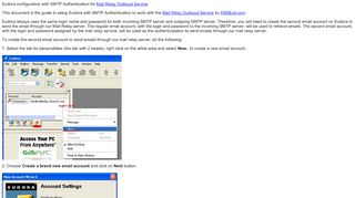 
                            12. Mail Relay Outbound setup with Outlook Express - DNSExit.com