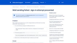 
                            12. Mail sending failed - sign-in attempt prevented - Atlassian ...