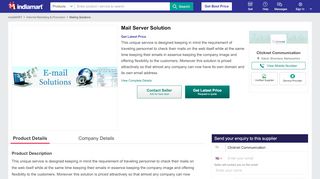 
                            11. Mail Server Solution | Sakoli, Bhandara | Clicknet Communication | ID ...