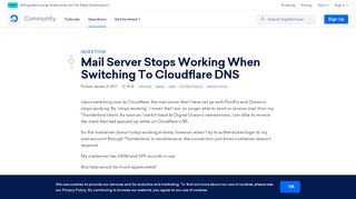 
                            11. Mail Server Stops Working When Switching To Cloudflare DNS ...