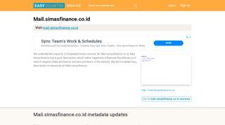 
                            12. Mail Simasfinance (Mail.simasfinance.co.id) - Webmail Login