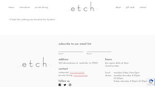 
                            11. Mail tim login - Etch Restaurant