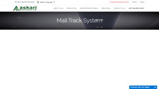 
                            5. Mail Track System - AGICO - askari general insurance co.ltd