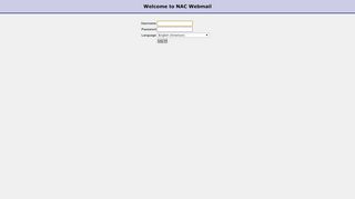 
                            5. Mail :: Welcome to NAC Webmail
