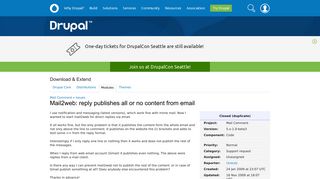 
                            11. Mail2web: reply publishes all or no content from email [#363716 ...