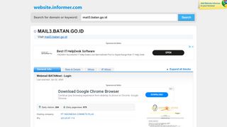 
                            7. mail3.batan.go.id at WI. Webmail BATANnet - Login - Website Informer