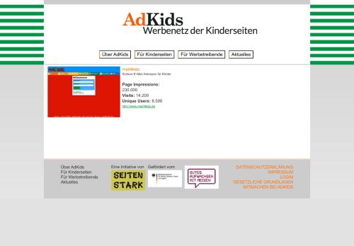 
                            12. mail4kidz | Werbeverbund Seitenstark - Adkids