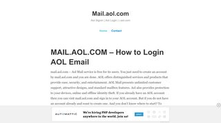 
                            8. Mail.aol.com – Aol Signin | Aol Login | i.aol.com