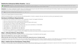 
                            13. MailArchiva Enterprise Edition Readme - v2.1.1