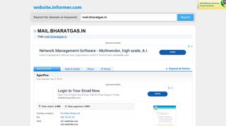 
                            8. mail.bharatgas.in at Website Informer. XgenPlus. Visit Mail Bharatgas.