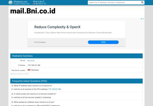 
                            11. mail.bni.co.id - Bni Mail | IPAddress.com