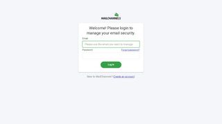 
                            4. MailChannels: Log in