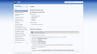 
                            8. MailCheck - Firefox - 1&1 Hilfe