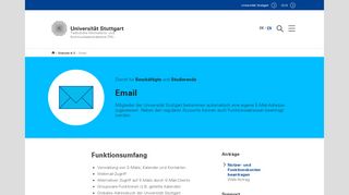 
                            10. Maildienst für IMAPS, POP3S und WEBMAIL incl ... - (TIK) Stuttgart