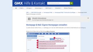 
                            2. MailDomain: Eigene Homepages verwalten - GMX Hilfe