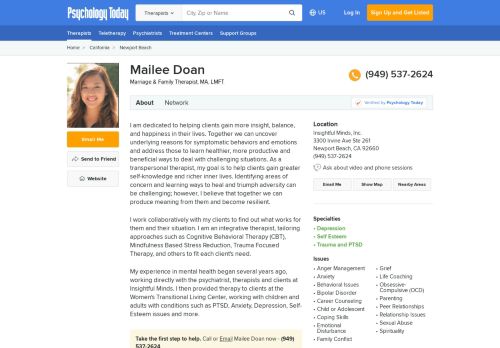 
                            9. Mailee Doan, Marriage & Family Therapist, Newport Beach, CA ...