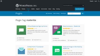 
                            4. mailerlite | WordPress.org