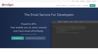 
                            4. Mailgun: Transactional Email API Service For Developers