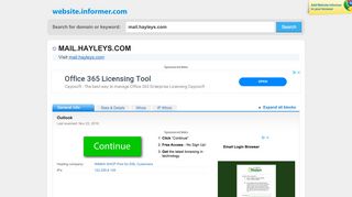 
                            2. mail.hayleys.com at WI. Outlook Web App - Website Informer