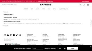 
                            4. Mailing List - Express