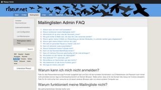 
                            7. Mailinglisten Admin FAQ - riseup.net